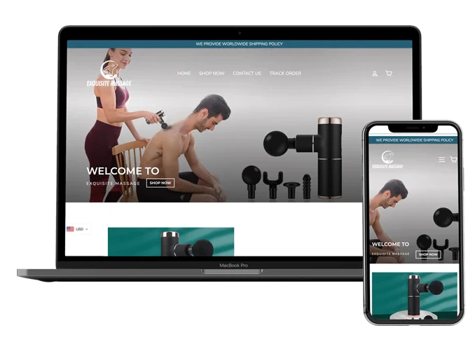 TheWebuilders prebuilt Shopify store homepage